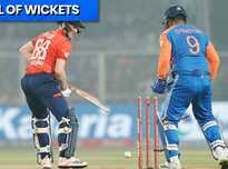 All Wickets: India vs England, 1st T20I