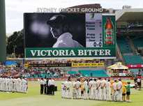 The teams stood shoulder-to-shoulder as tributes poured in for Phillip Hughes.