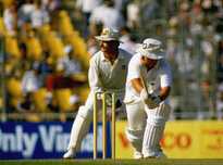 Things looked good for the men from Old Blighty - until the reverse sweep from their skipper.